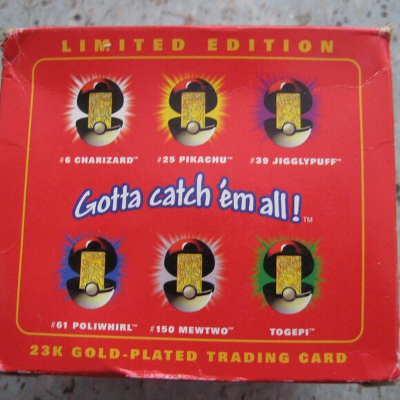 pokemon pokeball gold plated card Charizard reveal it Vintage 1999 Pokmon Pokeballs With